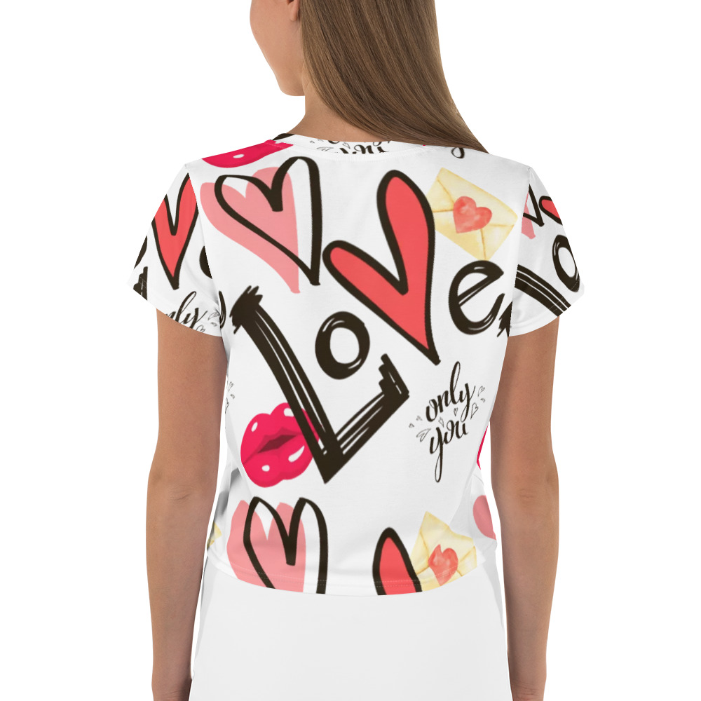 All-Over Print Crop Tee