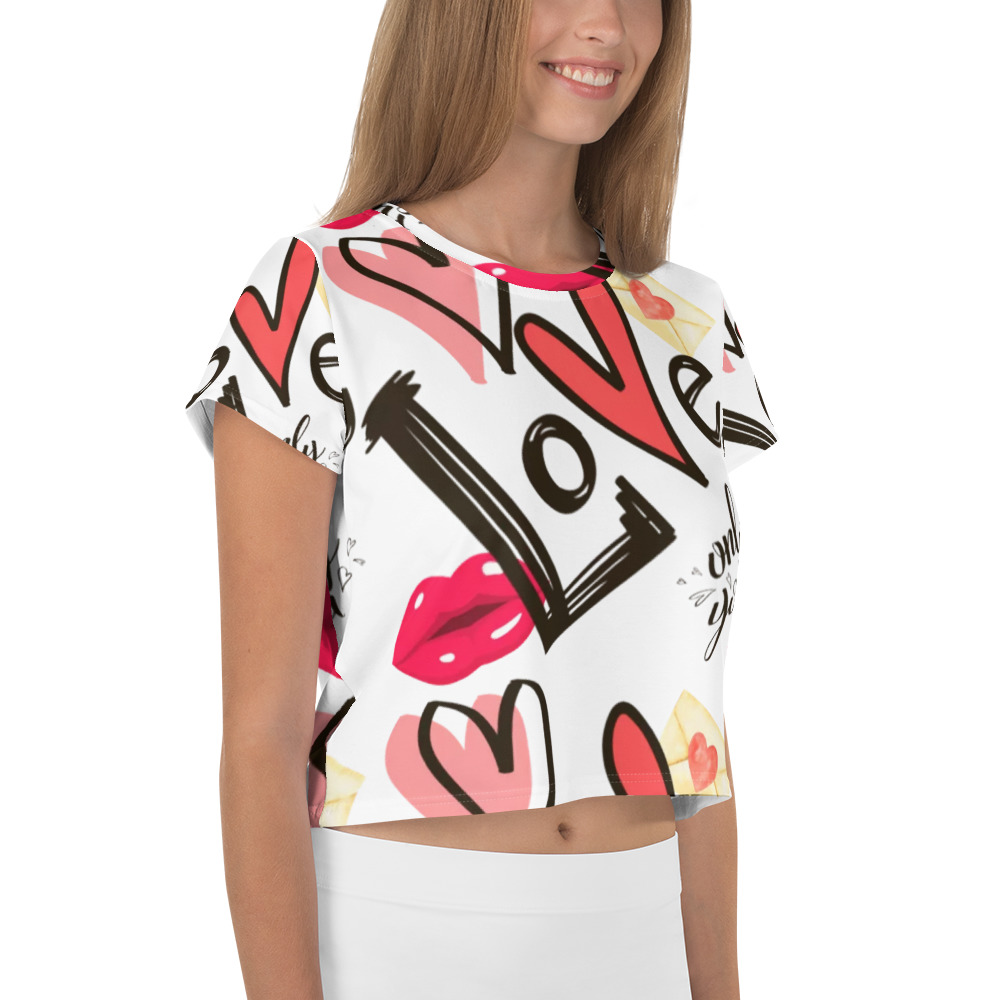 All-Over Print Crop Tee