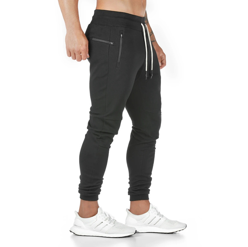 Mens Cotton Athletic Fitness Skinny Jogger Pants.