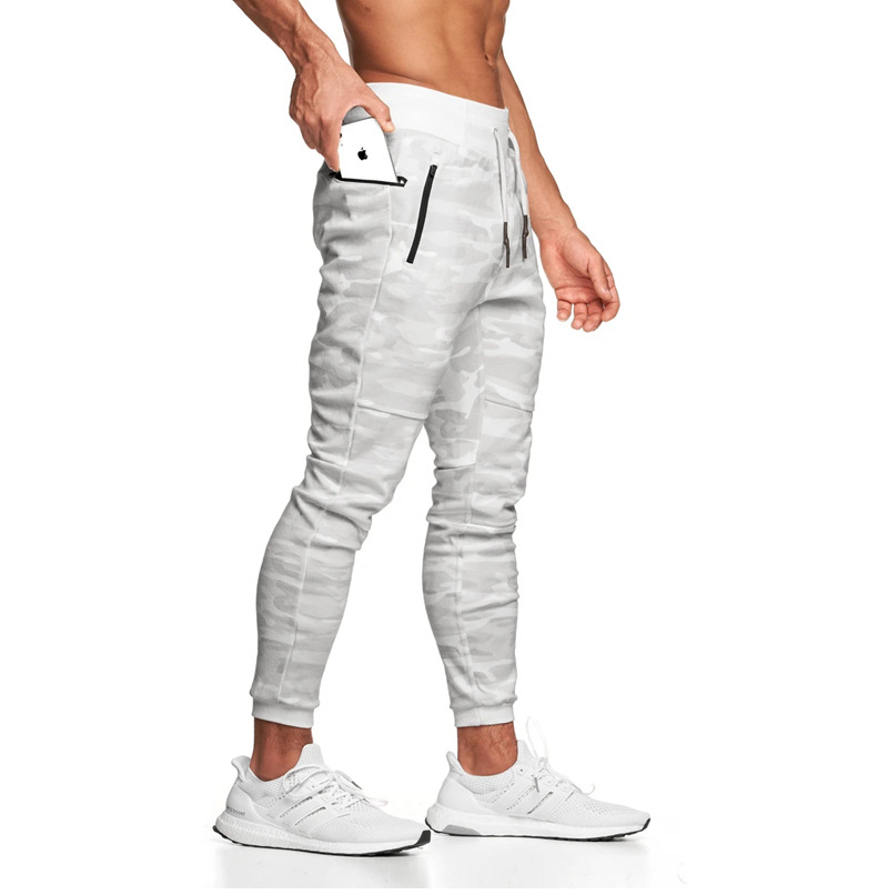 Mens Cotton Athletic Fitness Skinny Jogger Pants.