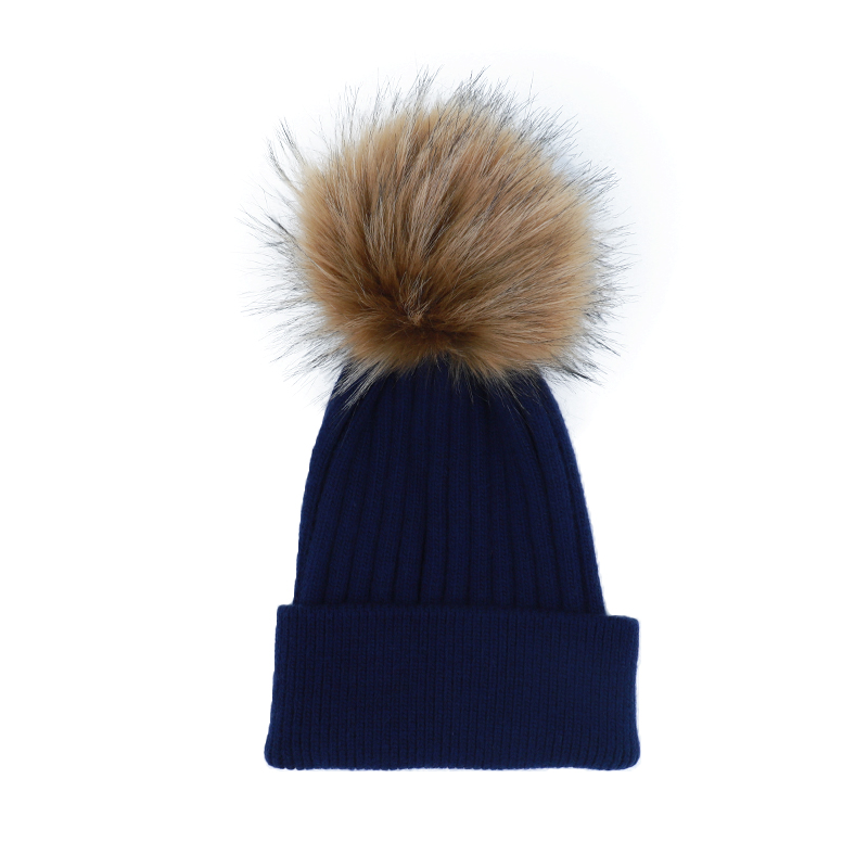 Women's Organic Knitted Double Ribbed Beanie.