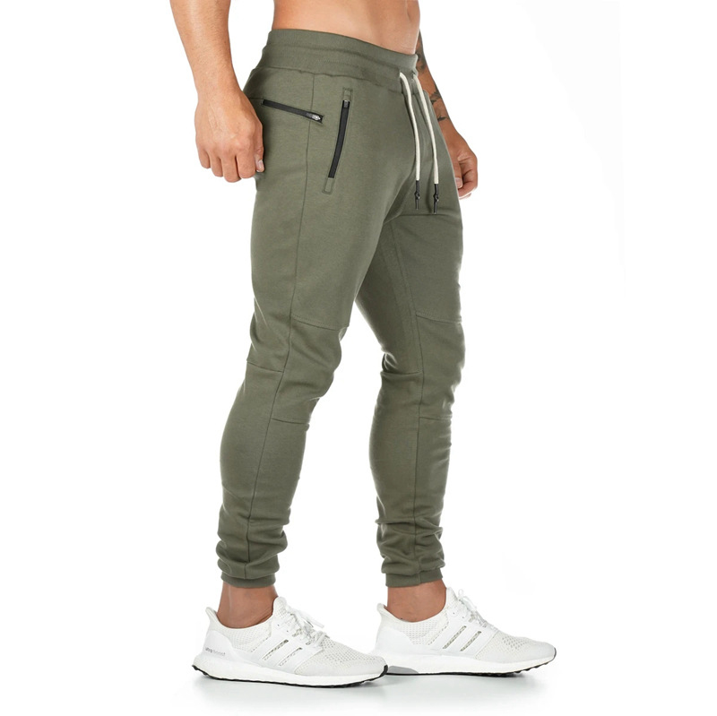 Mens Cotton Athletic Fitness Skinny Jogger Pants.