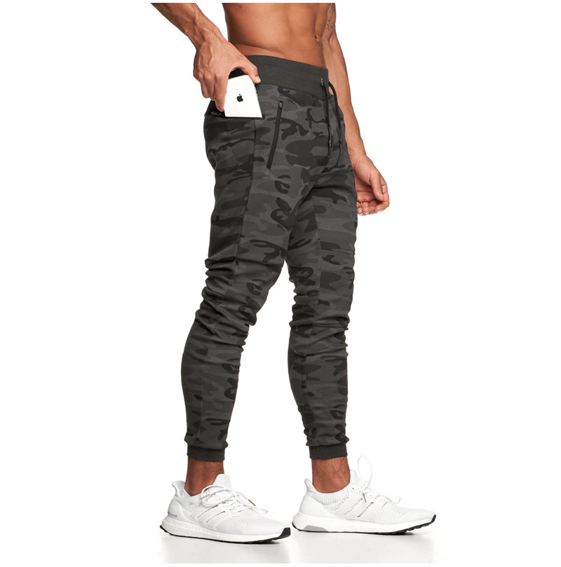 Mens Cotton Athletic Fitness Skinny Jogger Pants.