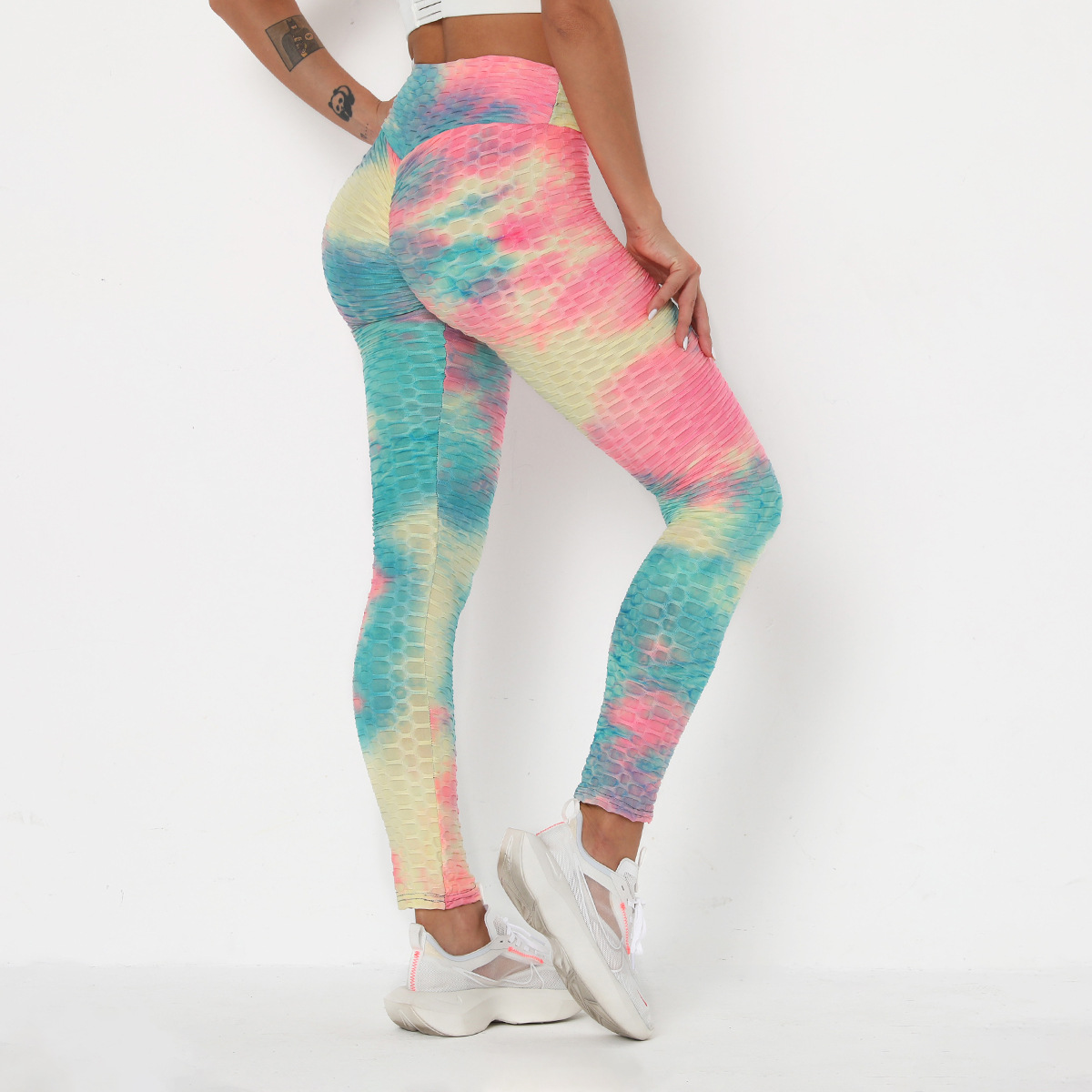 Butt Lift Workout Tie Dye Leggings
